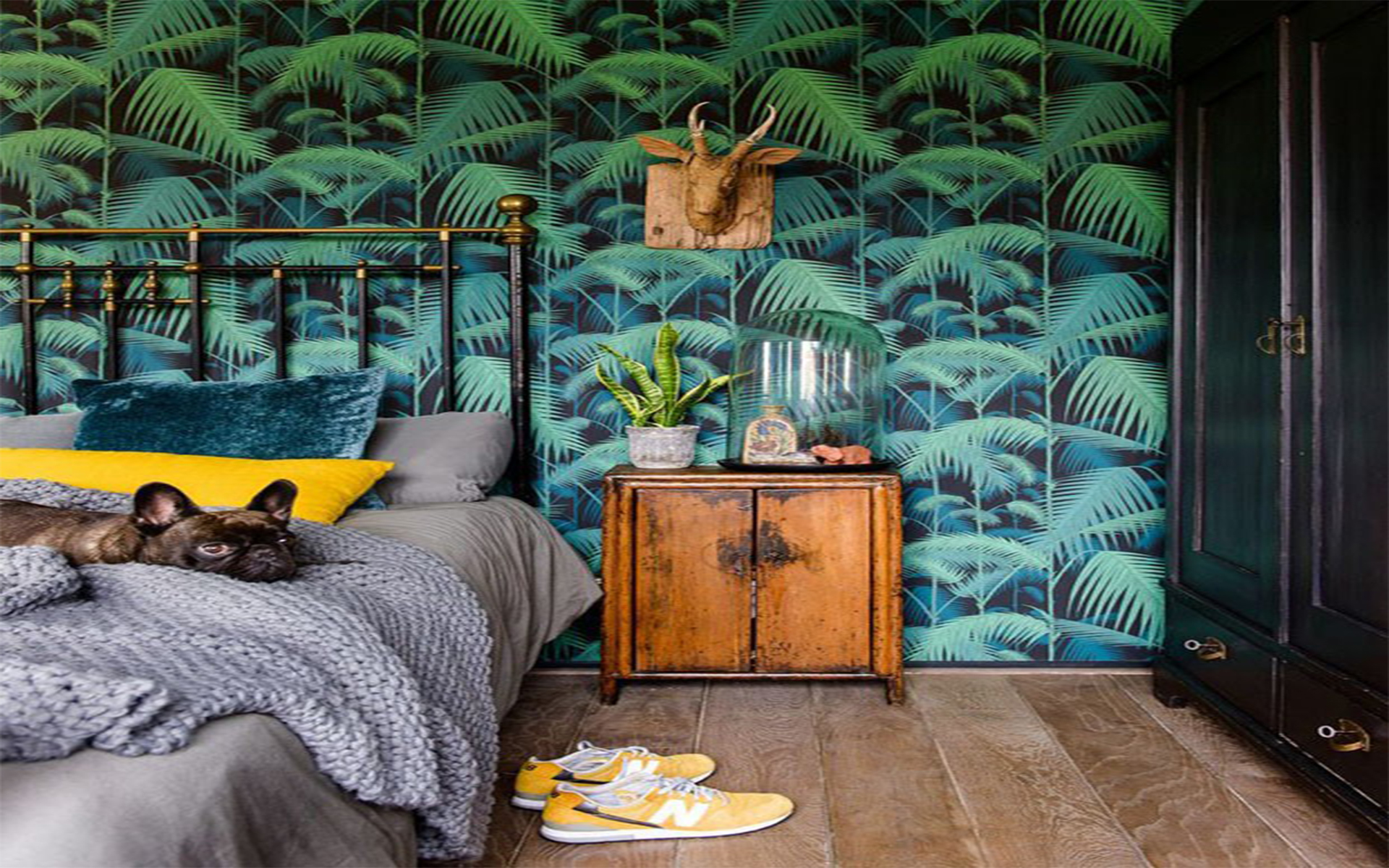 Quarto tropical e vintage