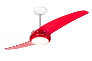 ventilador de teto Spirit - Blog Myspirit - Ventilador de Teto Spirit 203 Vermelho Lustre Flat - decoração de mesa de Natal