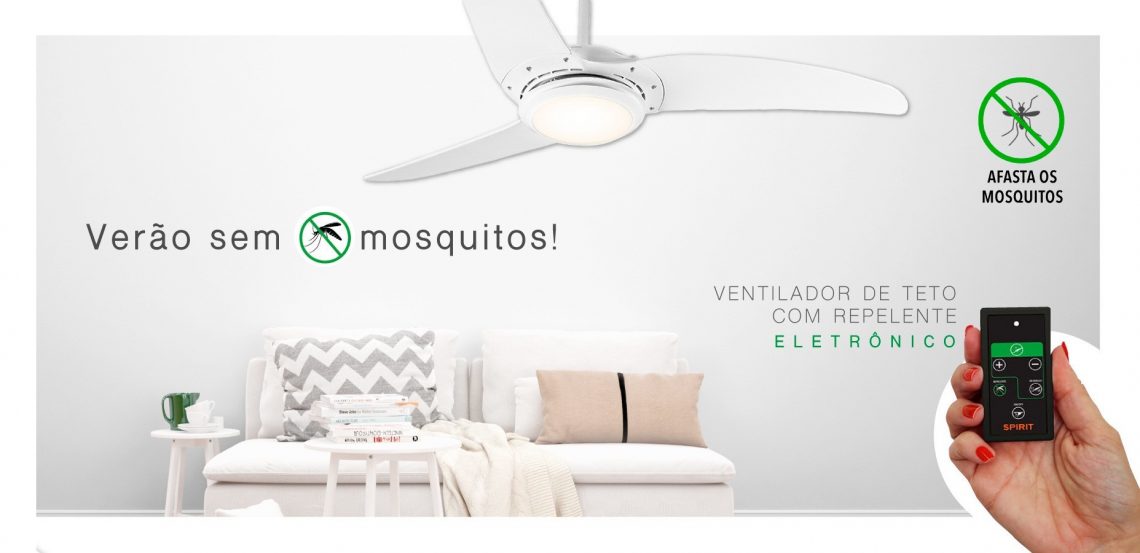 Ventilador de Teto Spirit com Repelente Eletrônico